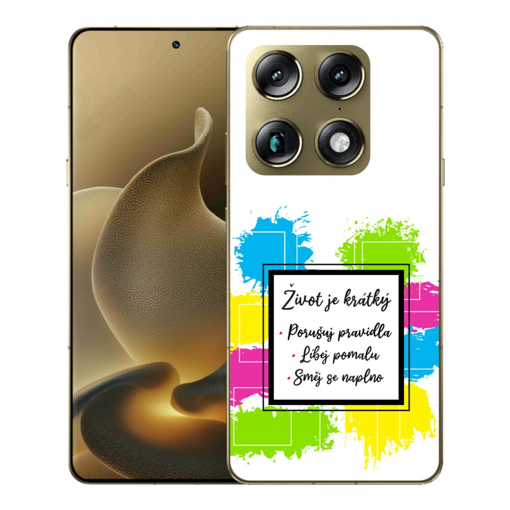 Gelový kryt mmCase na Motorola Signature - citát 5 bílé pozadí