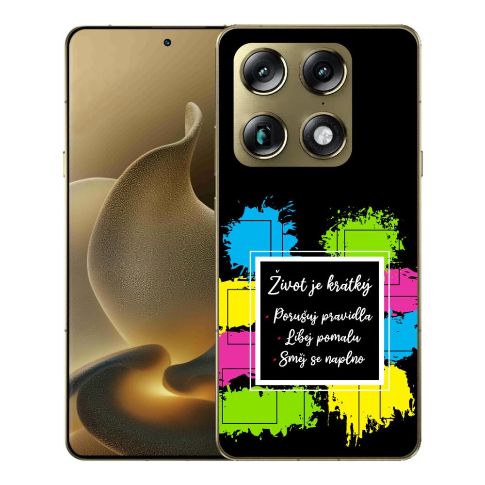 Gelový kryt mmCase na Motorola Signature - citát 5 černé pozadí