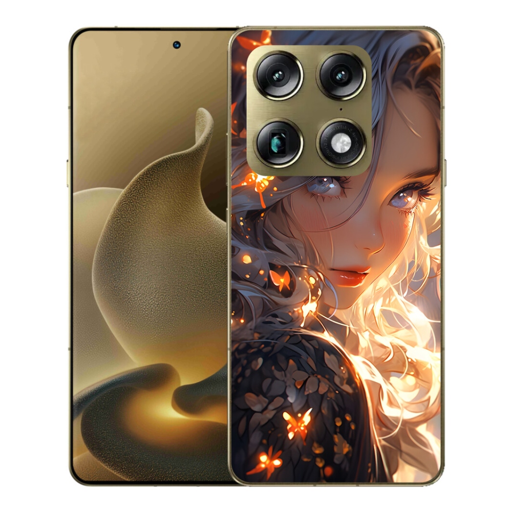 Gelový kryt mmCase na Motorola Signature - dívka a motýli