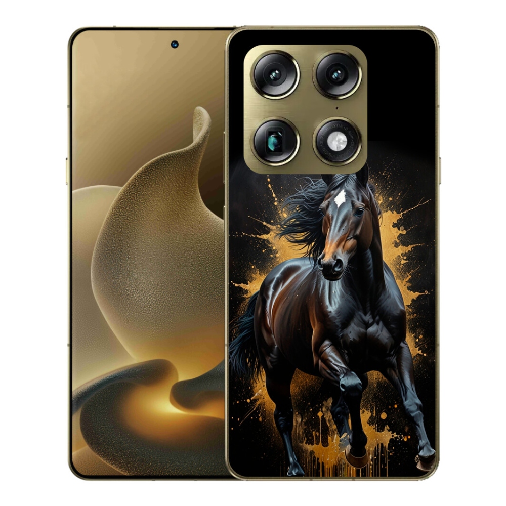Gelový kryt mmCase na Motorola Signature - elegantní černý hřebec