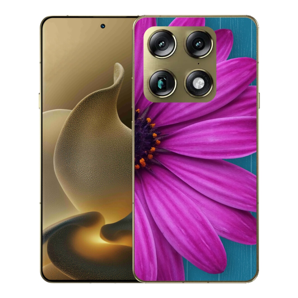 Gelový kryt mmCase na Motorola Signature - fialová kopretina