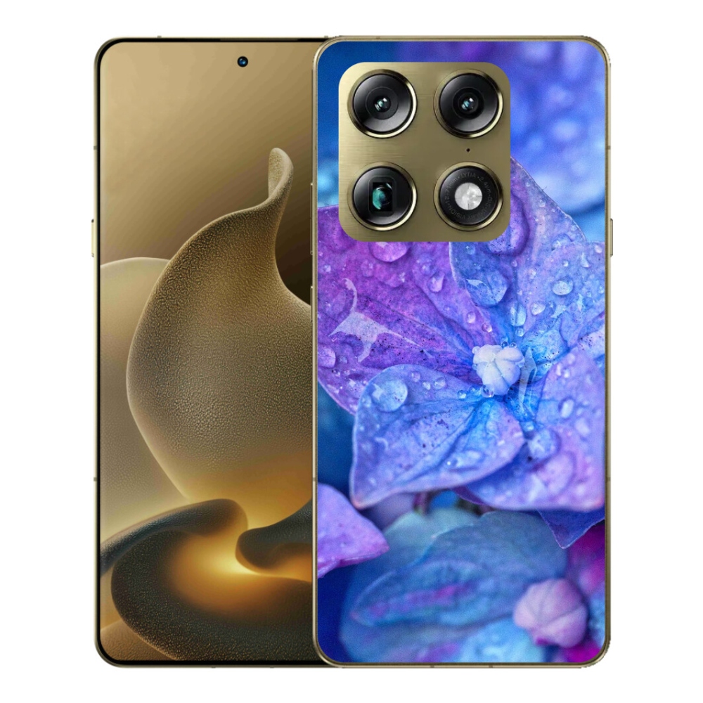 Gelový kryt mmCase na Motorola Signature - fialový květ