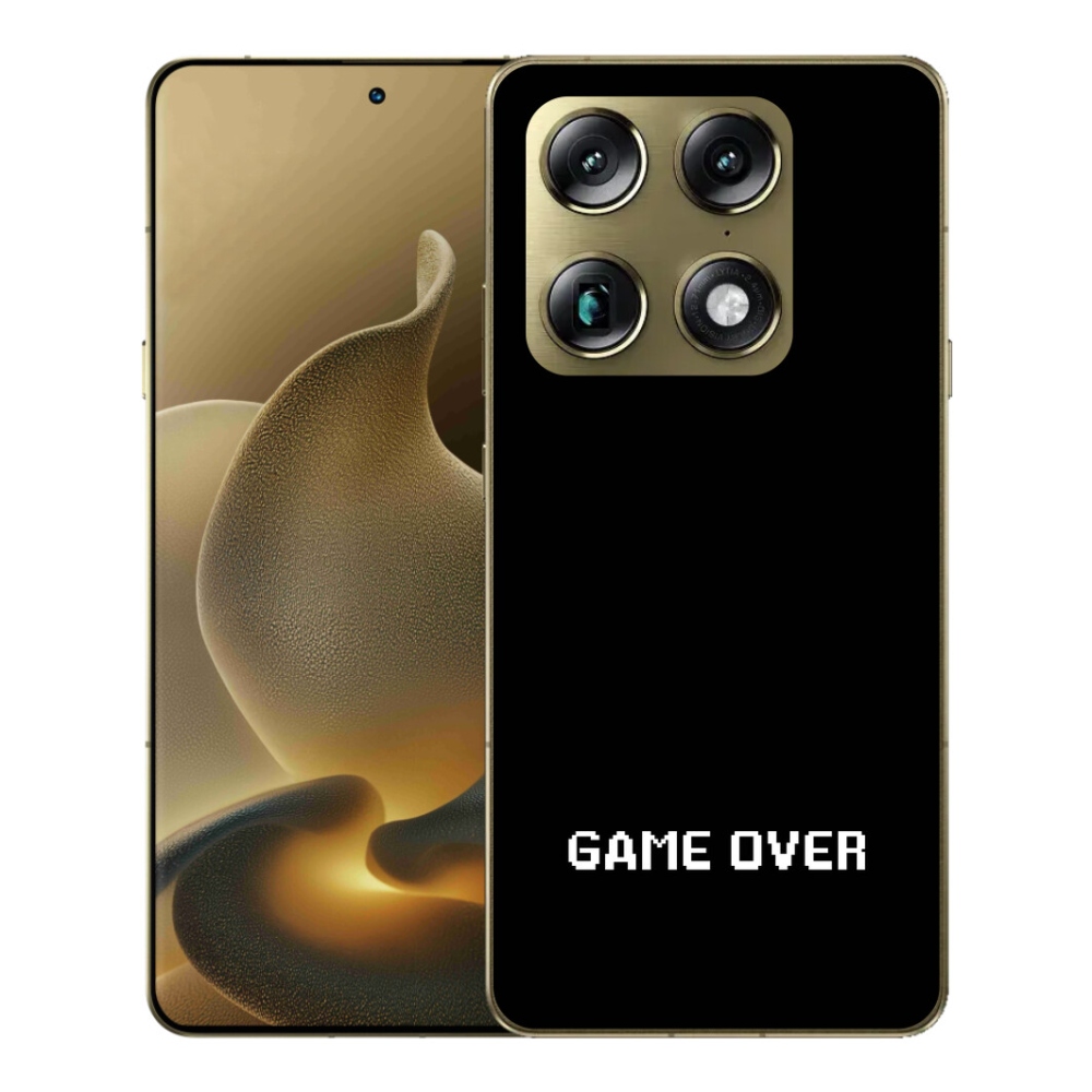 Gelový kryt mmCase na Motorola Signature - game over černé pozadí
