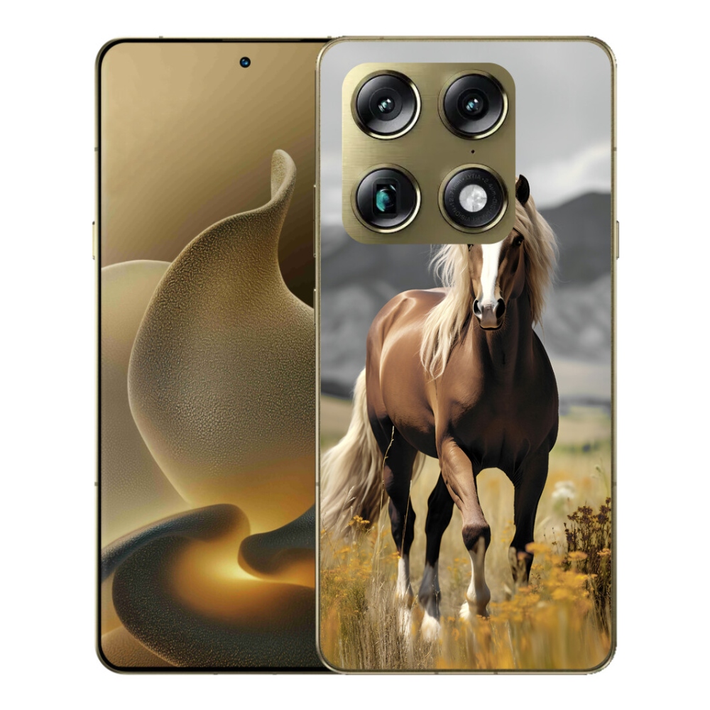 Gelový kryt mmCase na Motorola Signature - hnědý kůň 1