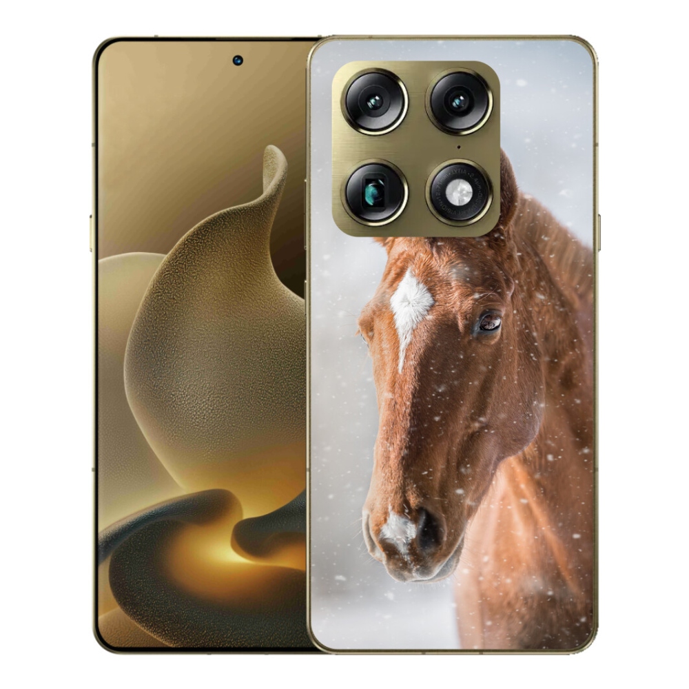 Gelový kryt mmCase na Motorola Signature - hnědý kůň 2