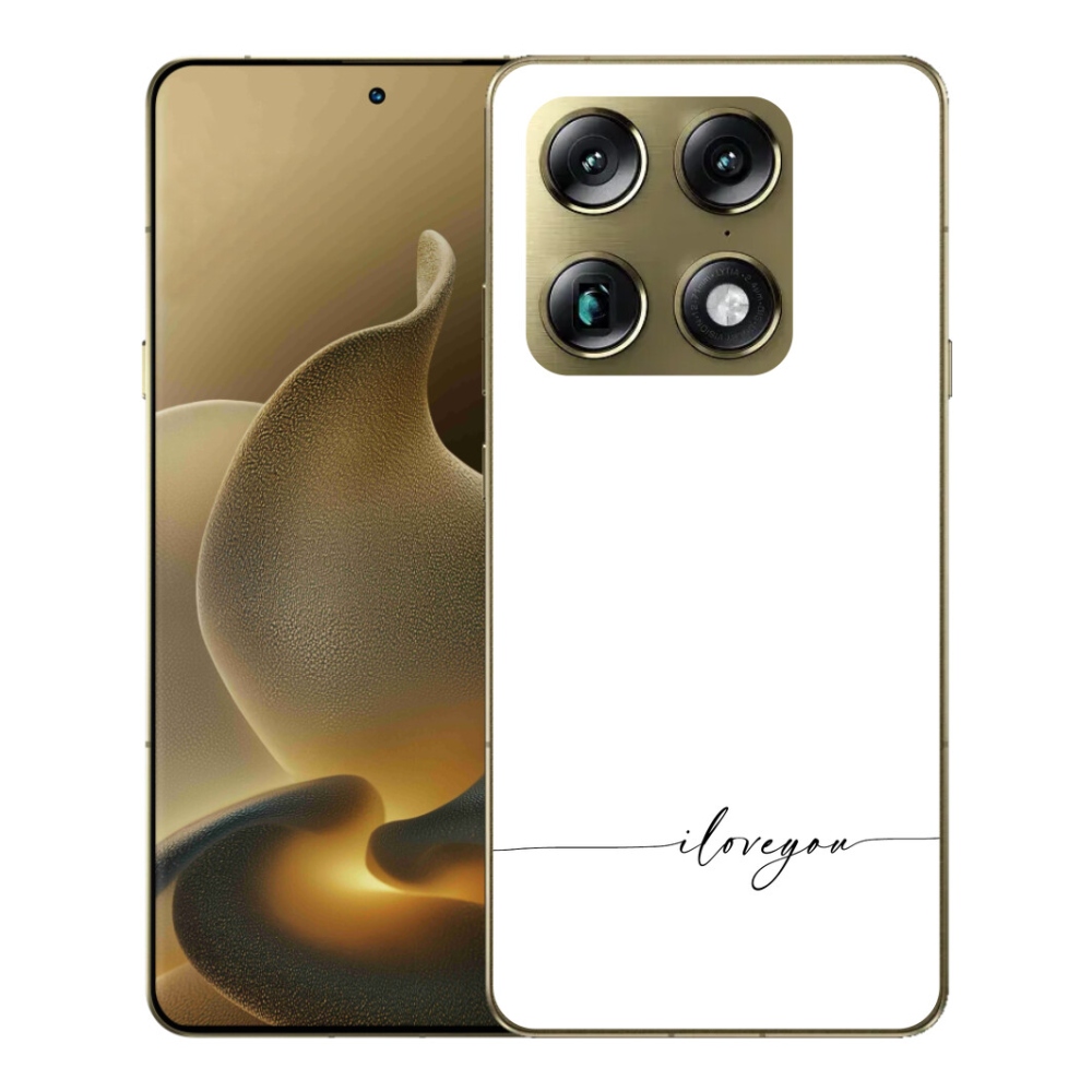 Gelový kryt mmCase na Motorola Signature - I love you bílé pozadí