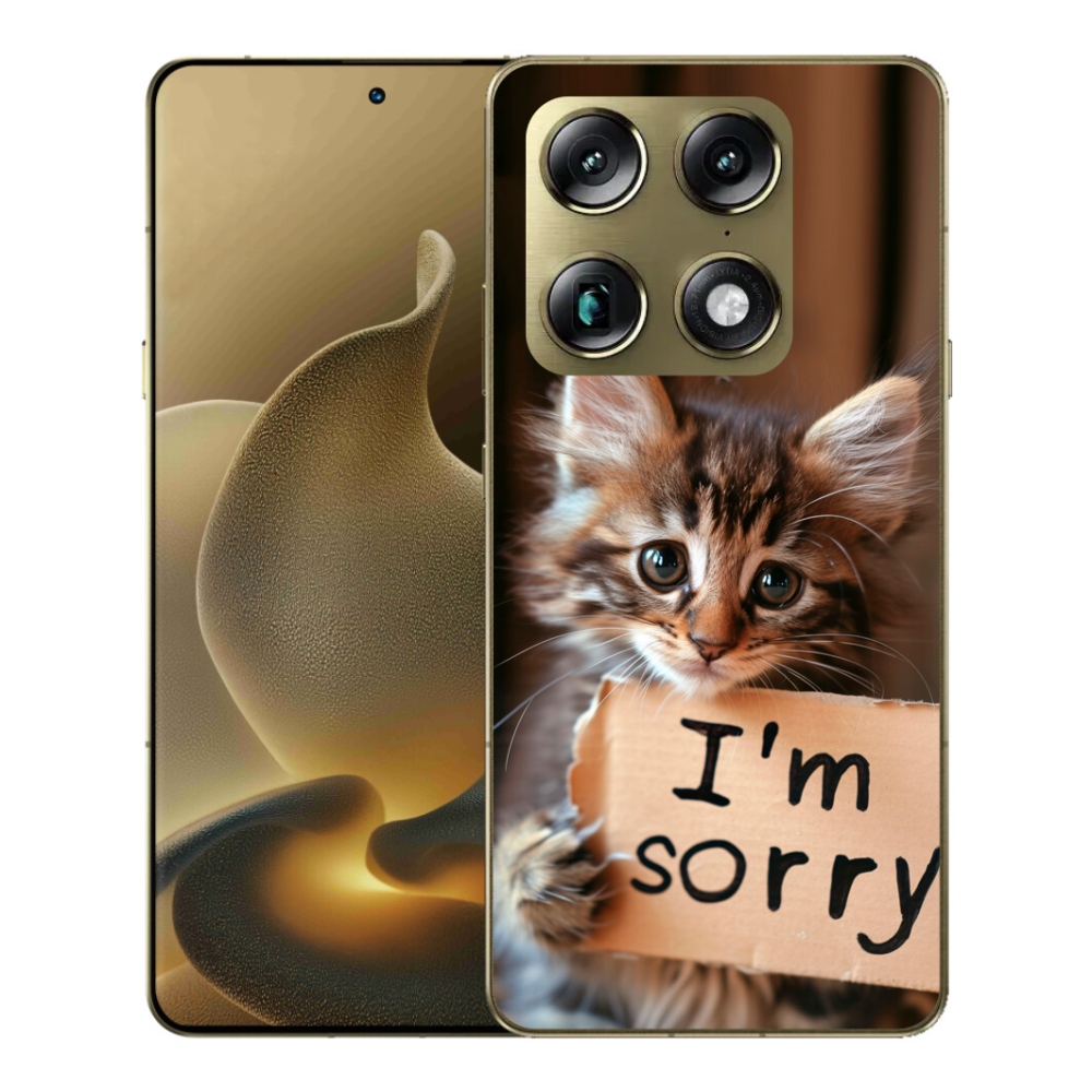 Gelový kryt mmCase na Motorola Signature - kočíčí omluva