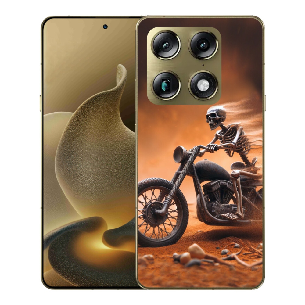 Gelový kryt mmCase na Motorola Signature - kostra na motorce