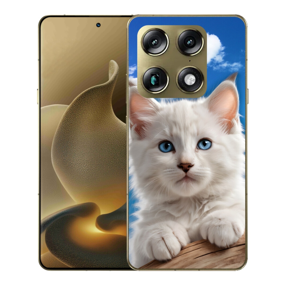 Gelový kryt mmCase na Motorola Signature - kotě a oblaka