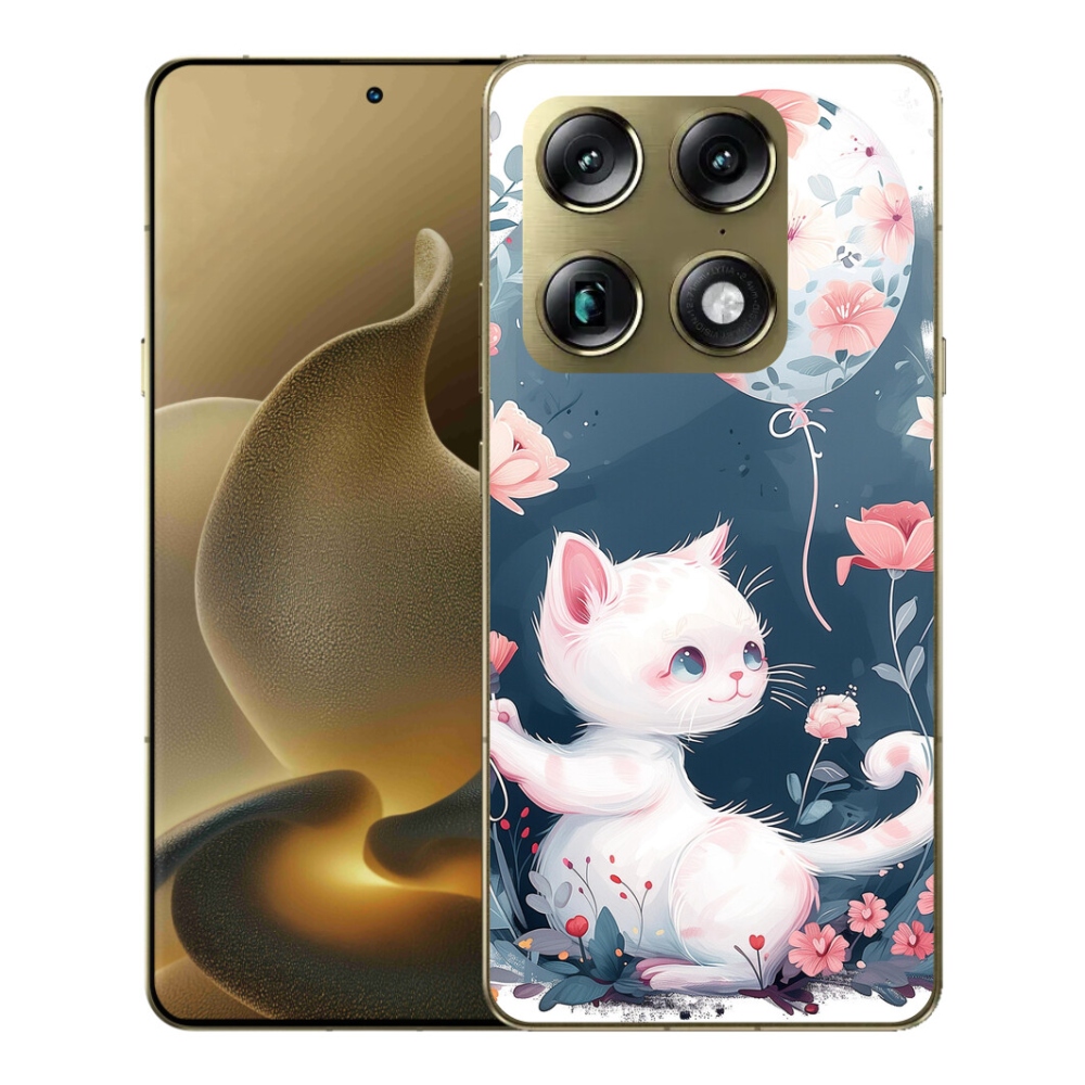 Gelový kryt mmCase na Motorola Signature - kotě s balónkem