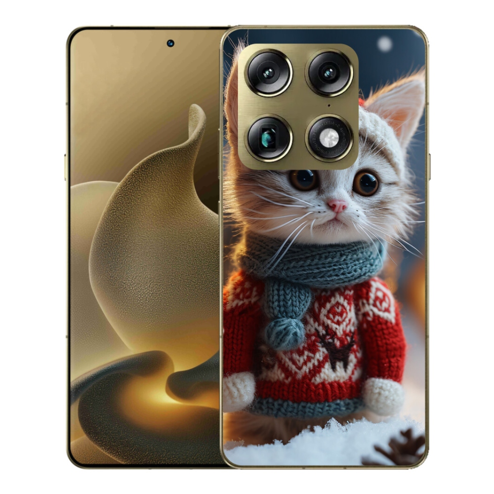 Gelový kryt mmCase na Motorola Signature - kotě ve svetru