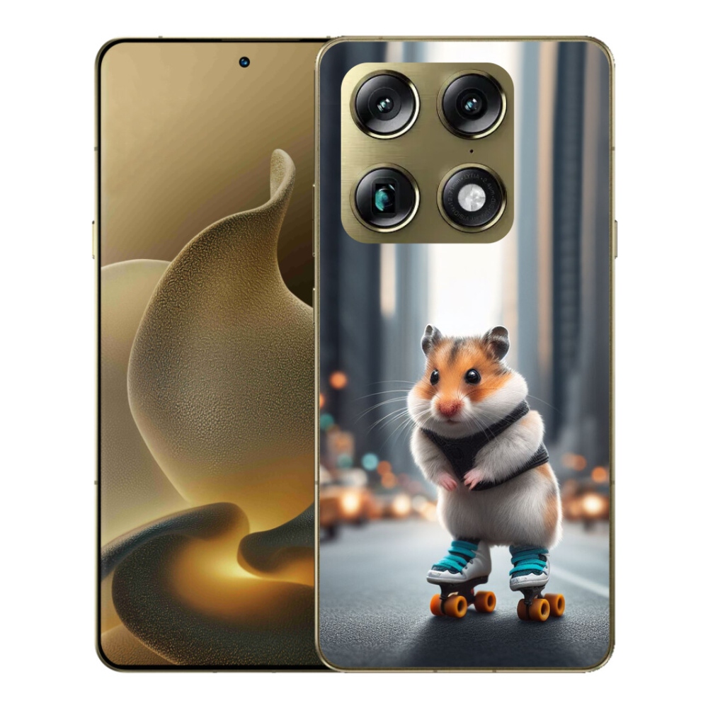 Gelový kryt mmCase na Motorola Signature - křeček na bruslích