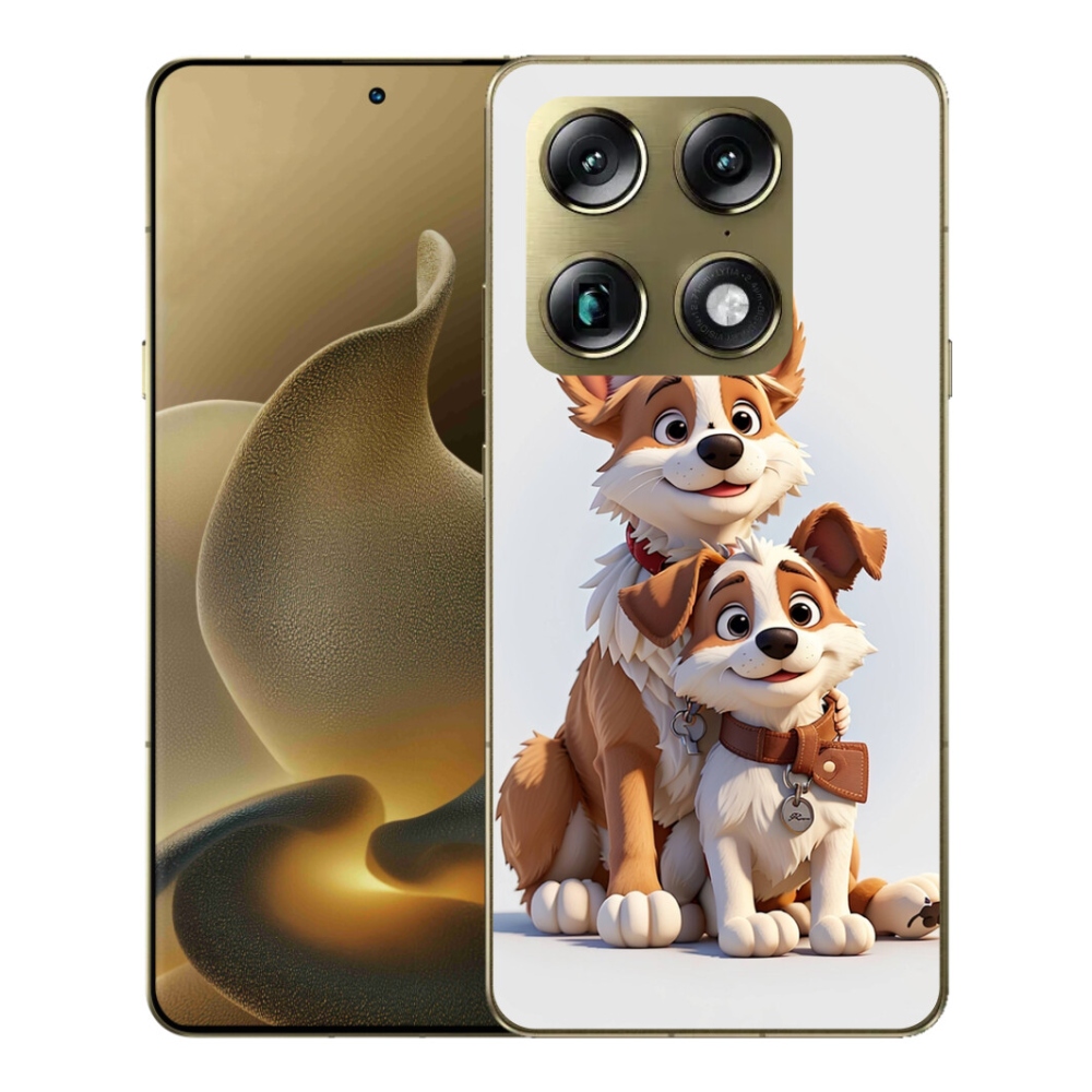 Gelový kryt mmCase na Motorola Signature - kreslení psi