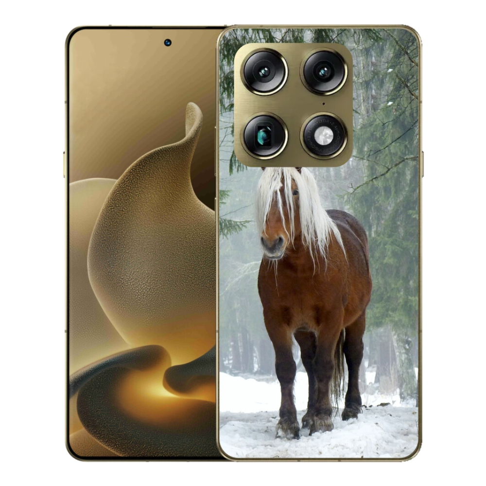 Gelový kryt mmCase na Motorola Signature - kůň v lese