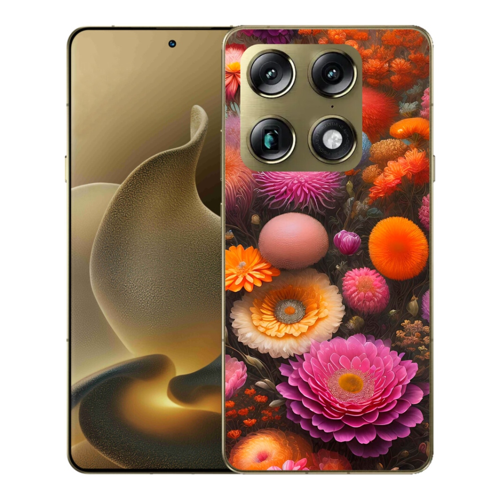 Gelový kryt mmCase na Motorola Signature - květinová kompozice