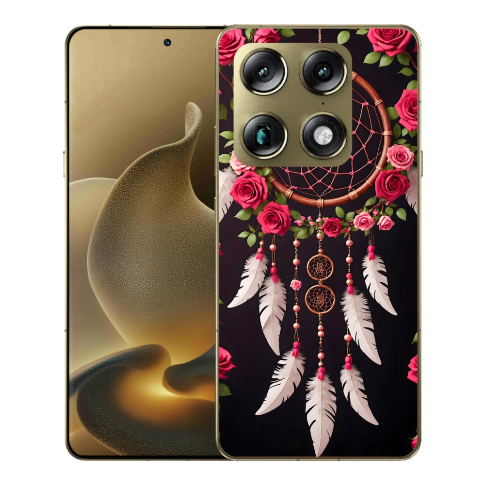 Gelový kryt mmCase na Motorola Signature - lapač snů s růžemi