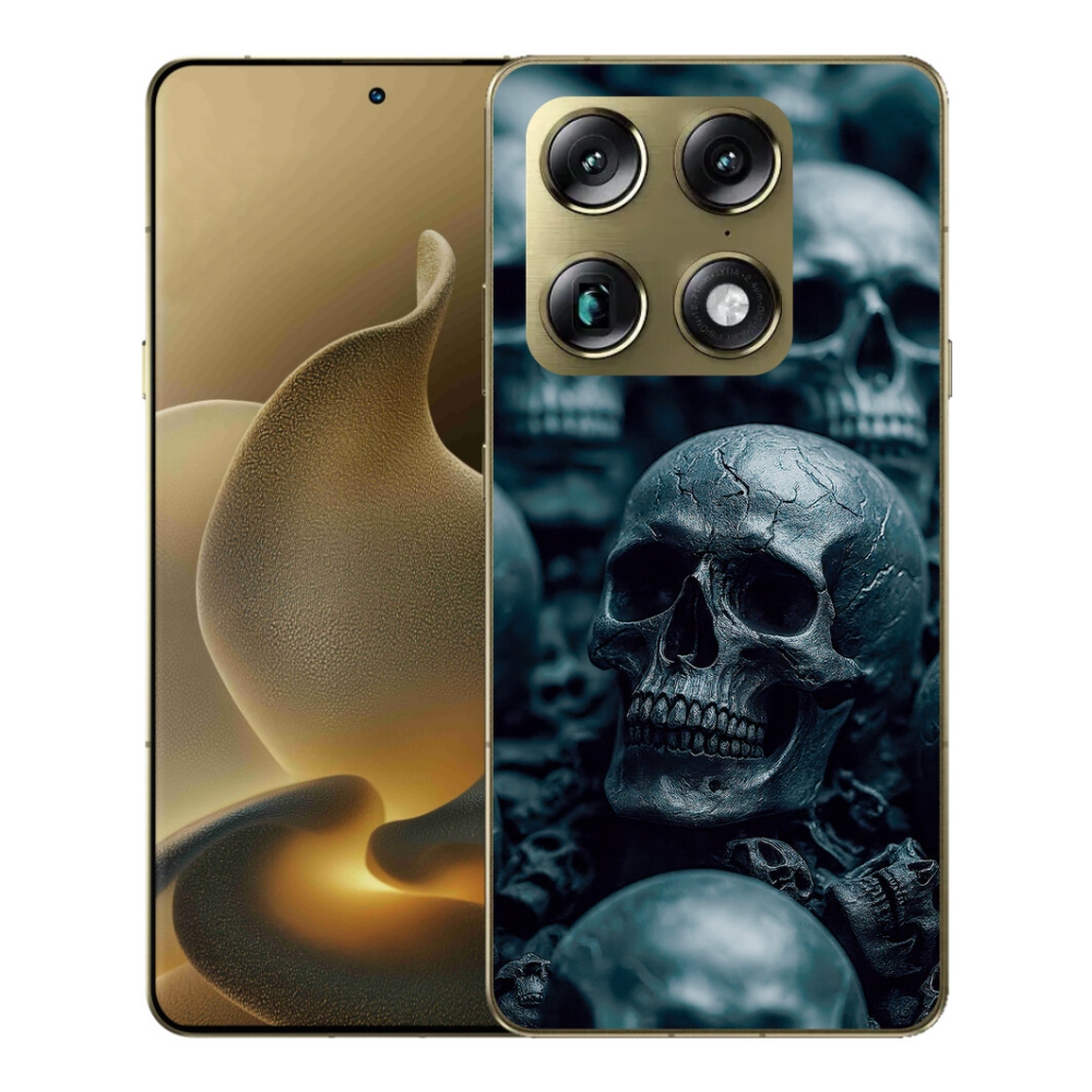 Gelový kryt mmCase na Motorola Signature - lebka 2