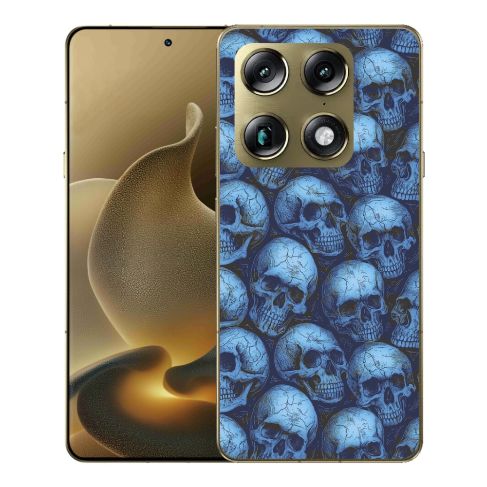 Gelový kryt mmCase na Motorola Signature - lebky