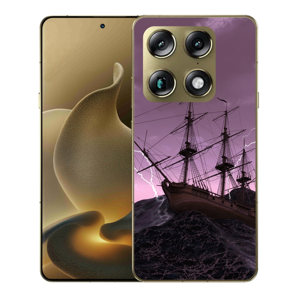 Gelový kryt mmCase na Motorola Signature - loď v bouři