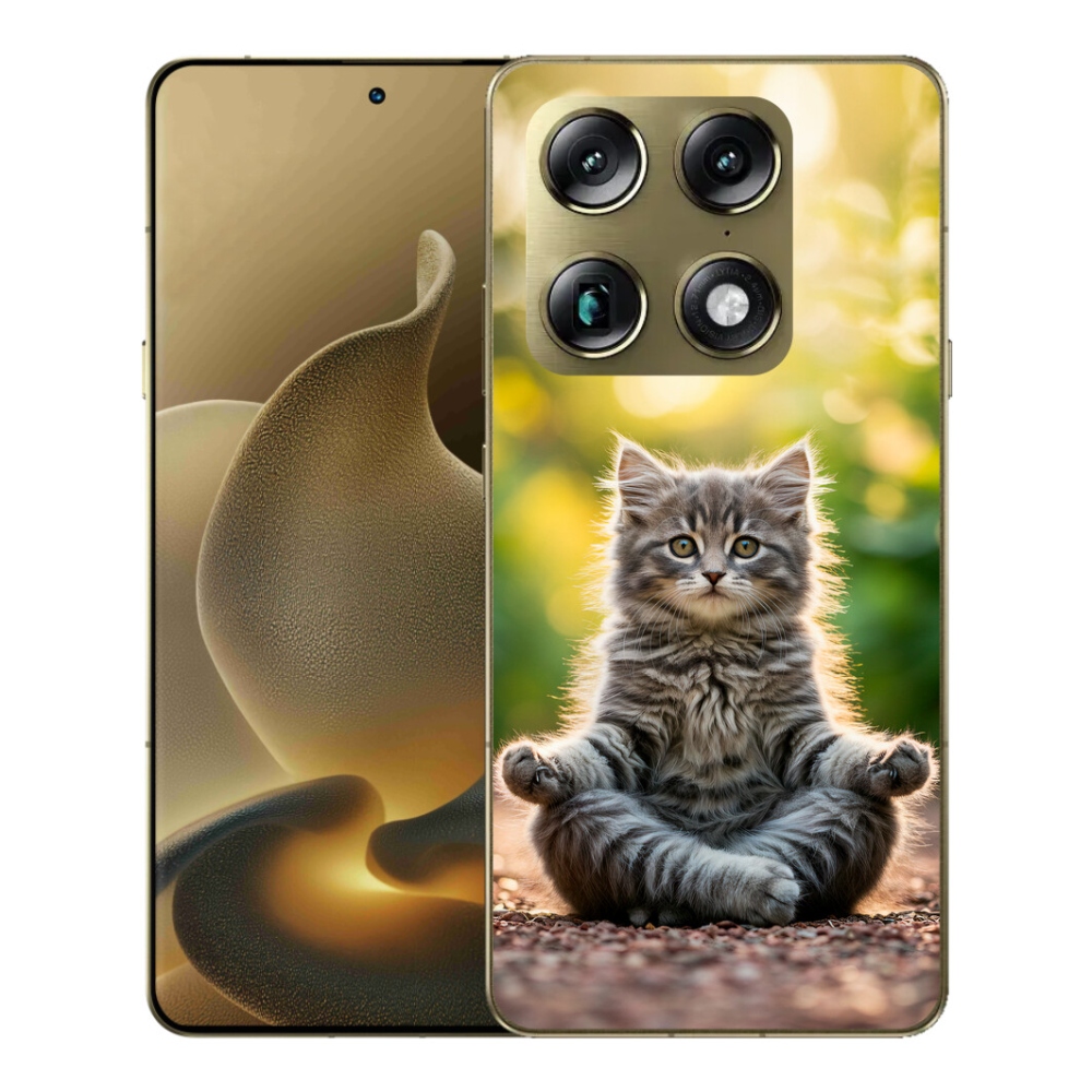 Gelový kryt mmCase na Motorola Signature - meditující kotě