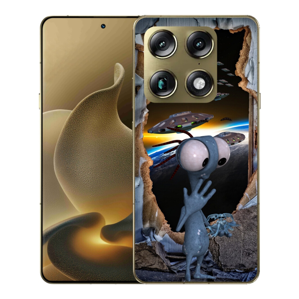 Gelový kryt mmCase na Motorola Signature - mimozemšťan