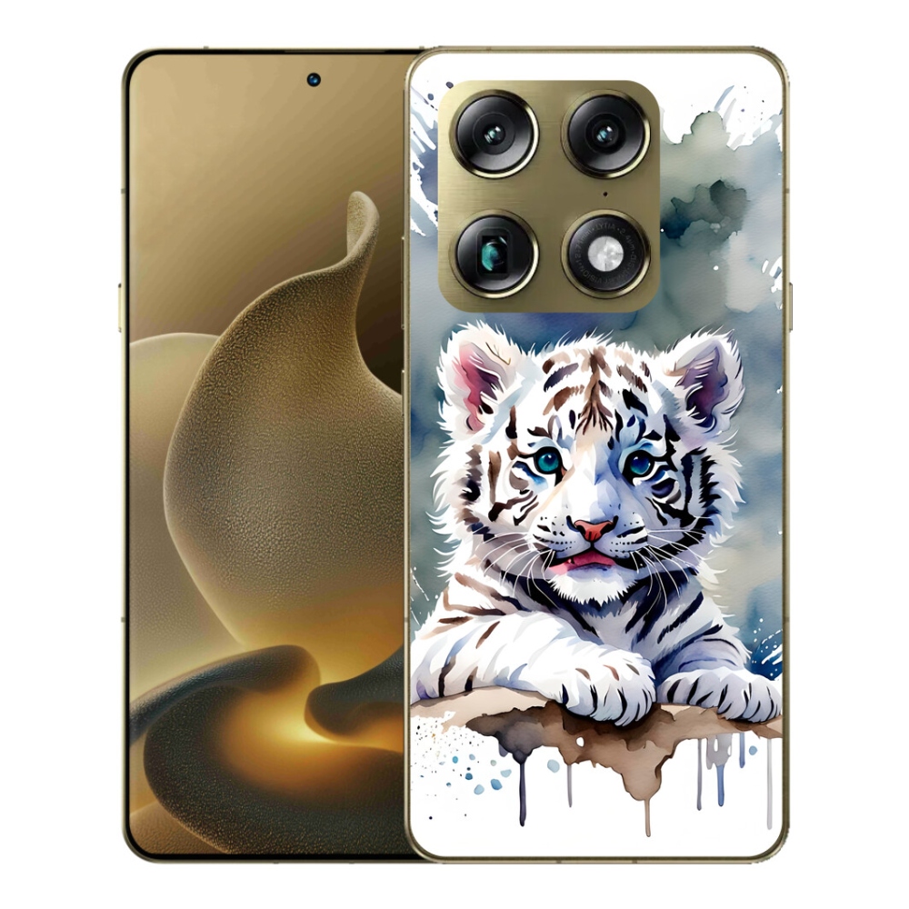 Gelový kryt mmCase na Motorola Signature - mládě bílého tygra