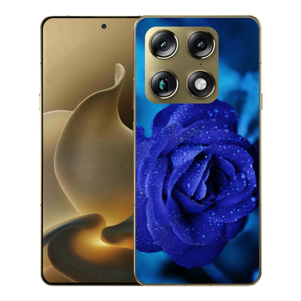 Gelový kryt mmCase na Motorola Signature - modrá růže