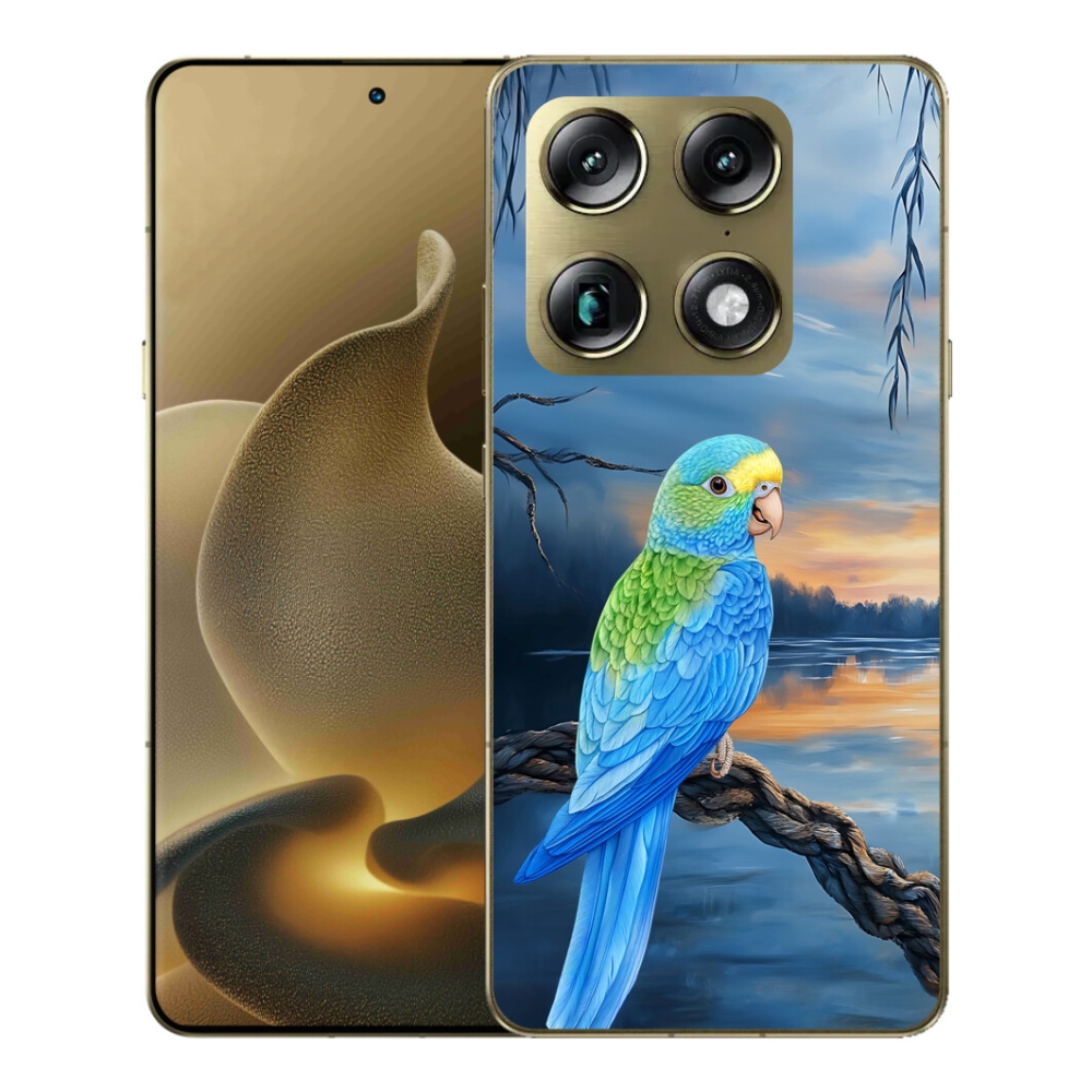 Gelový kryt mmCase na Motorola Signature - modrý papoušek