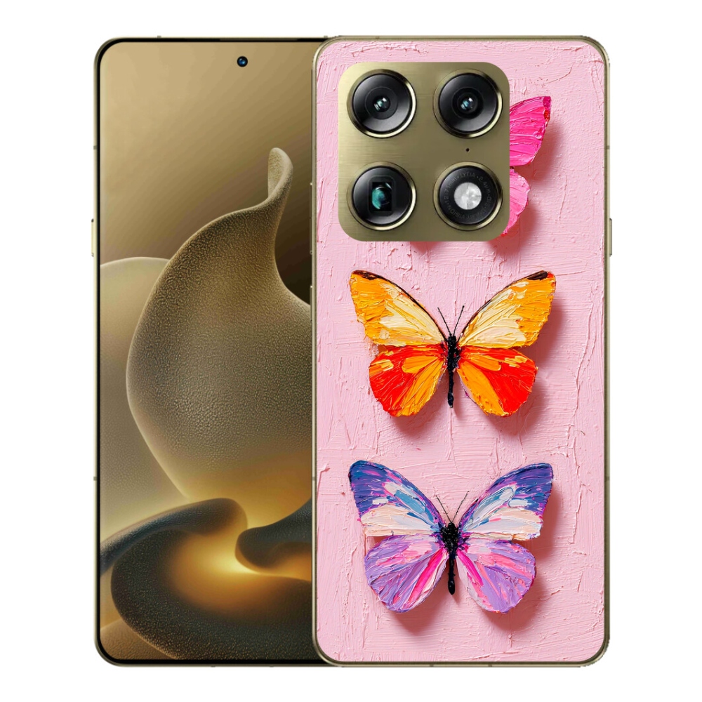 Gelový kryt mmCase na Motorola Signature - motýlí trojice