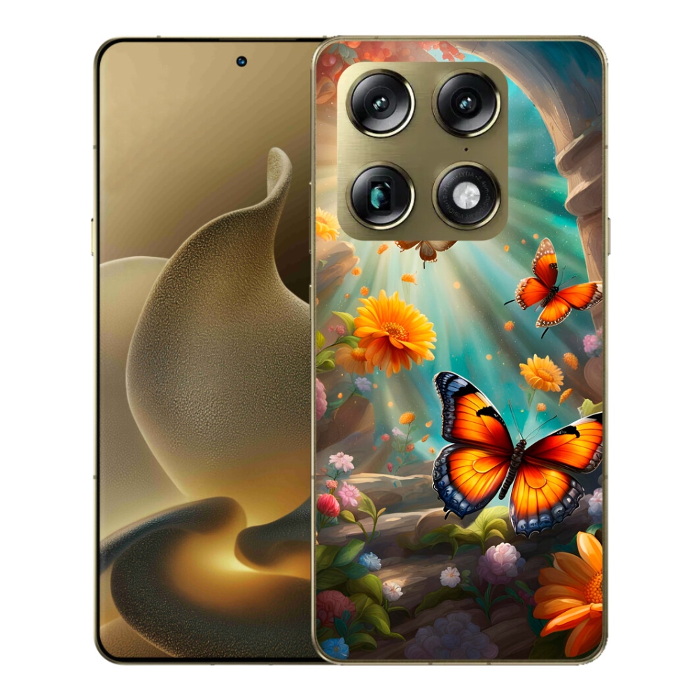 Gelový kryt mmCase na Motorola Signature - motýlí zahrada 2