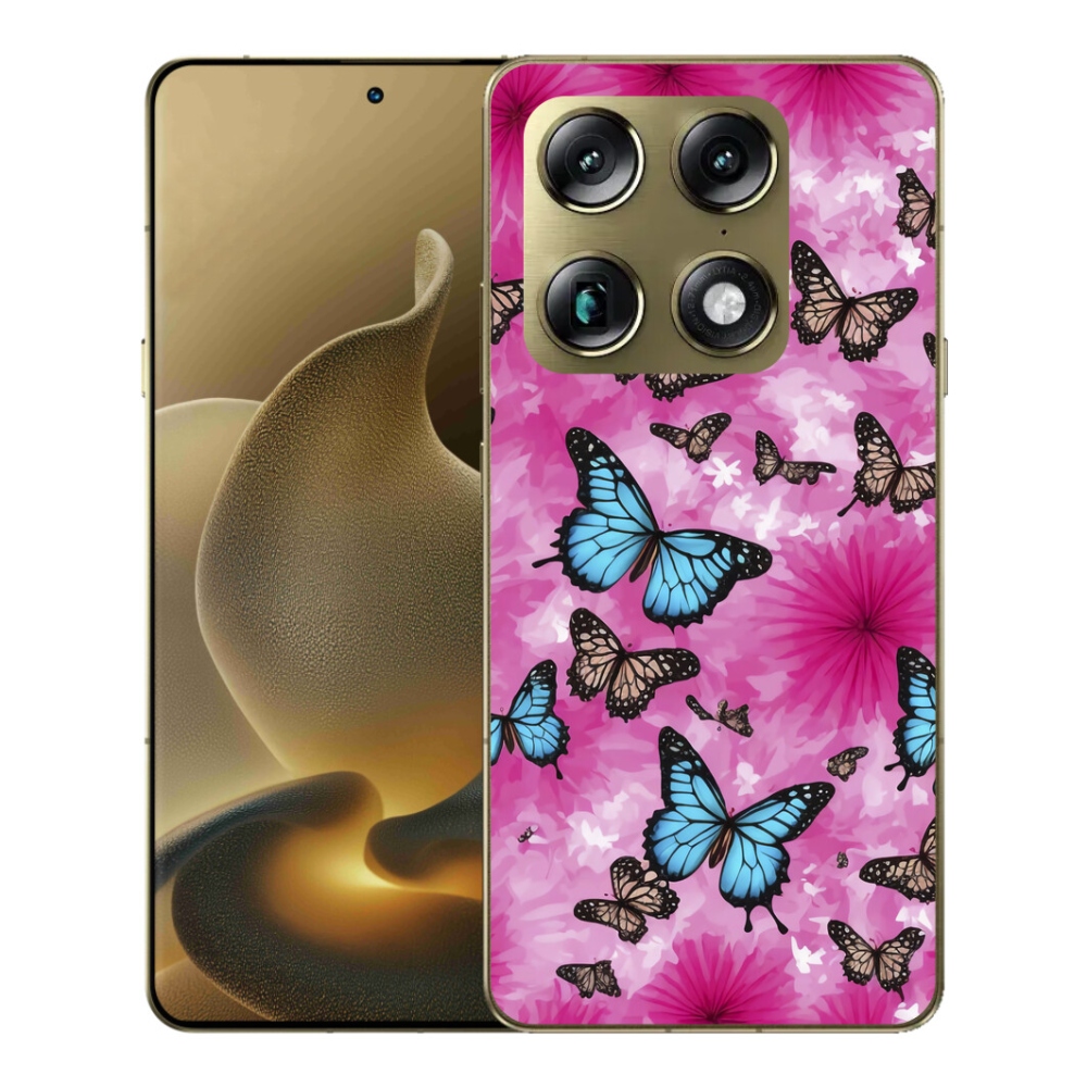 Gelový kryt mmCase na Motorola Signature - motýlí zahrada