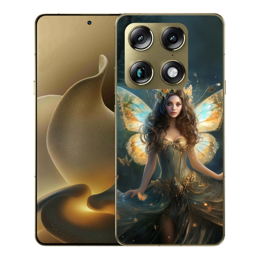 Gelový kryt mmCase na Motorola Signature - motýlí žena