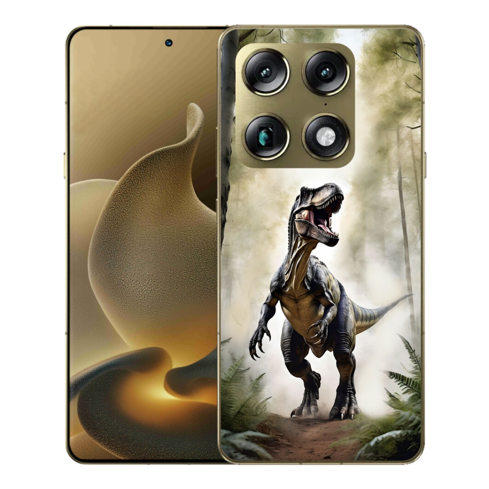 Gelový kryt mmCase na Motorola Signature - naštvaný T-Rex