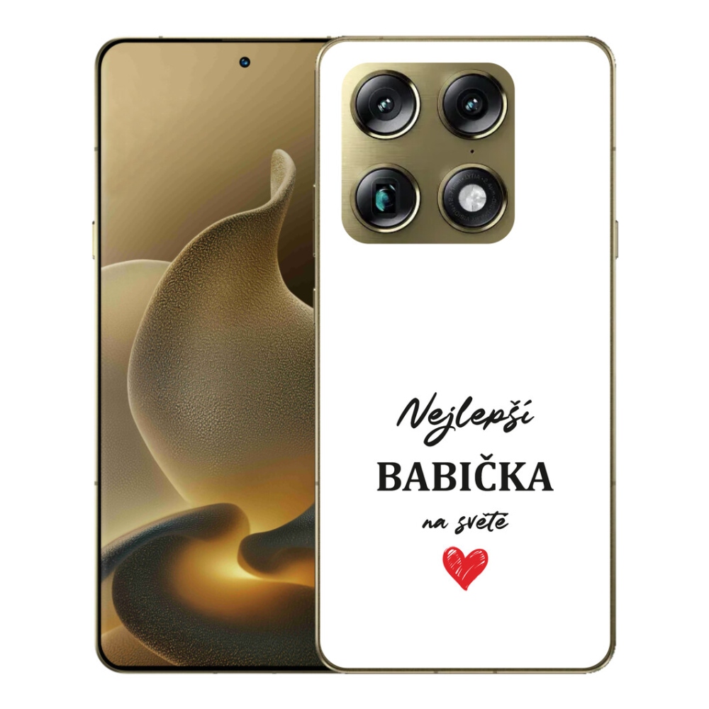 Gelový kryt mmCase na Motorola Signature - nejlepší babička 1 bílé pozadí