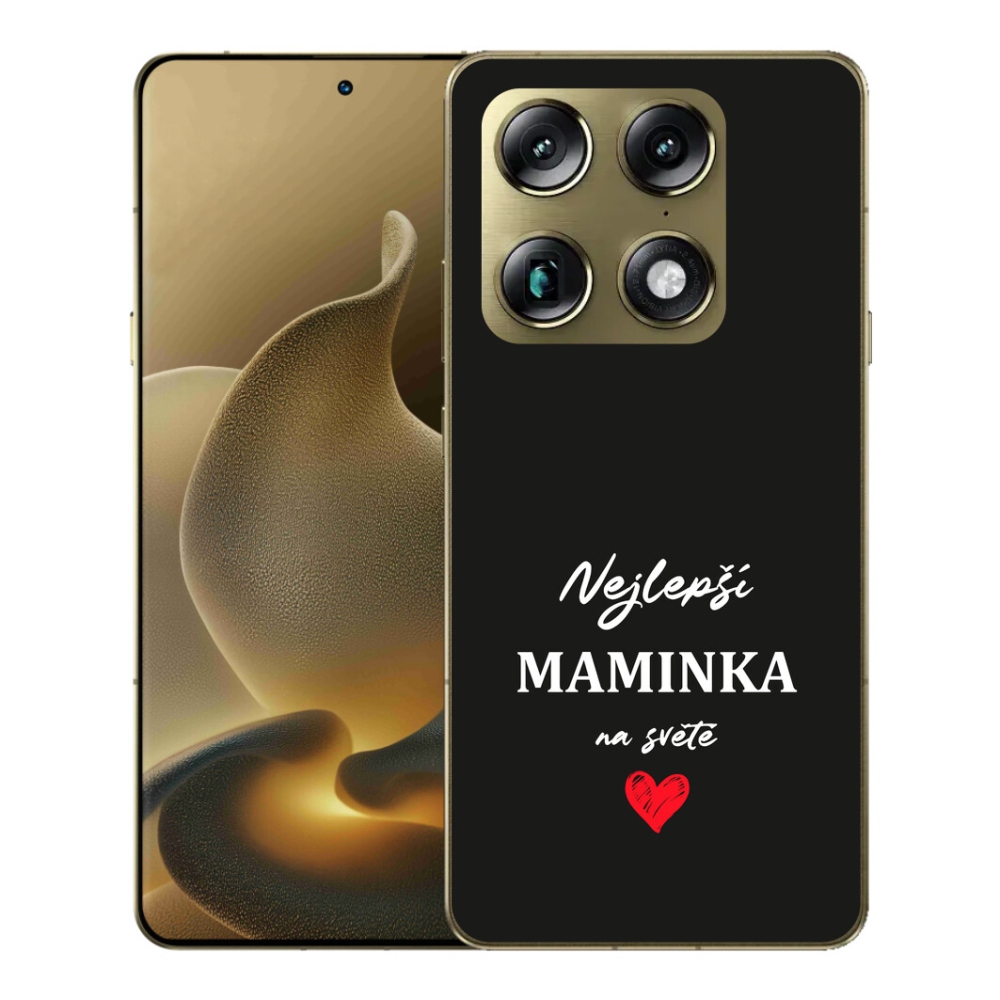 Gelový kryt mmCase na Motorola Signature - nejlepší maminka 1 černé pozadí