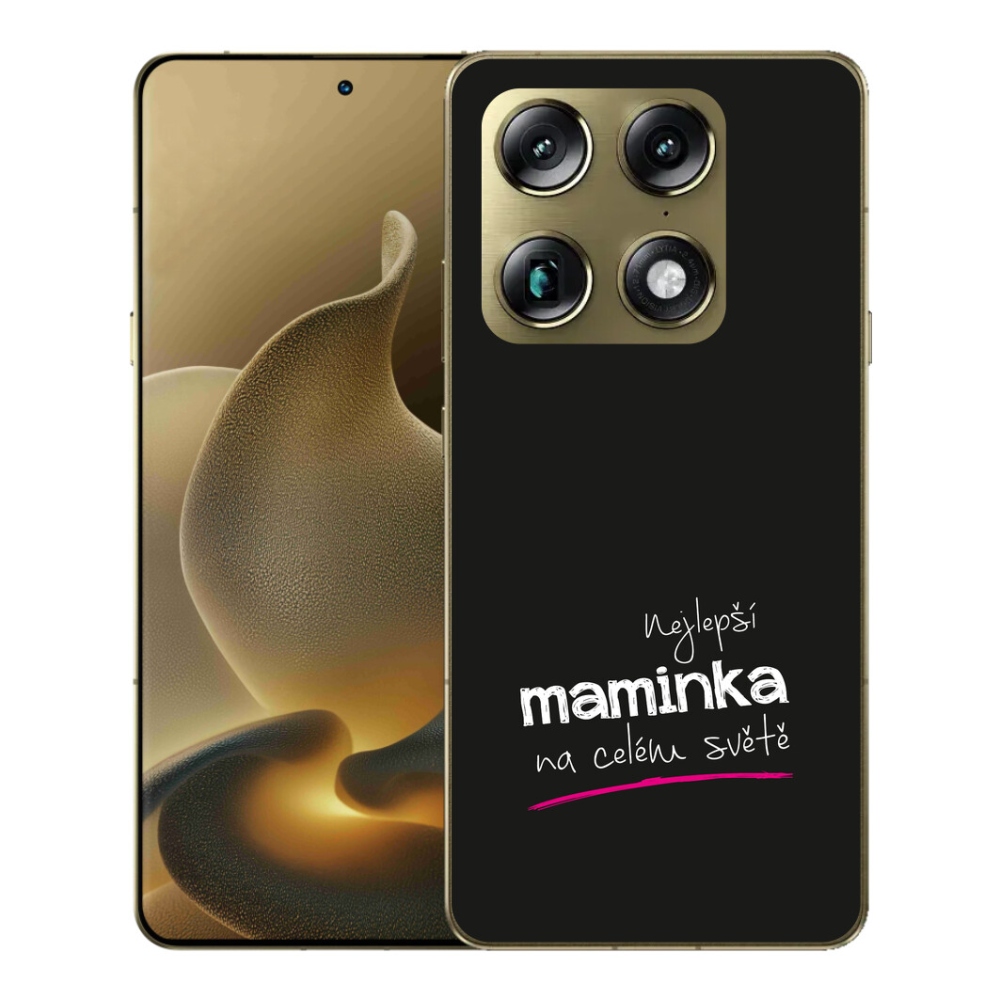 Gelový kryt mmCase na Motorola Signature - nejlepší maminka 4 černé pozadí