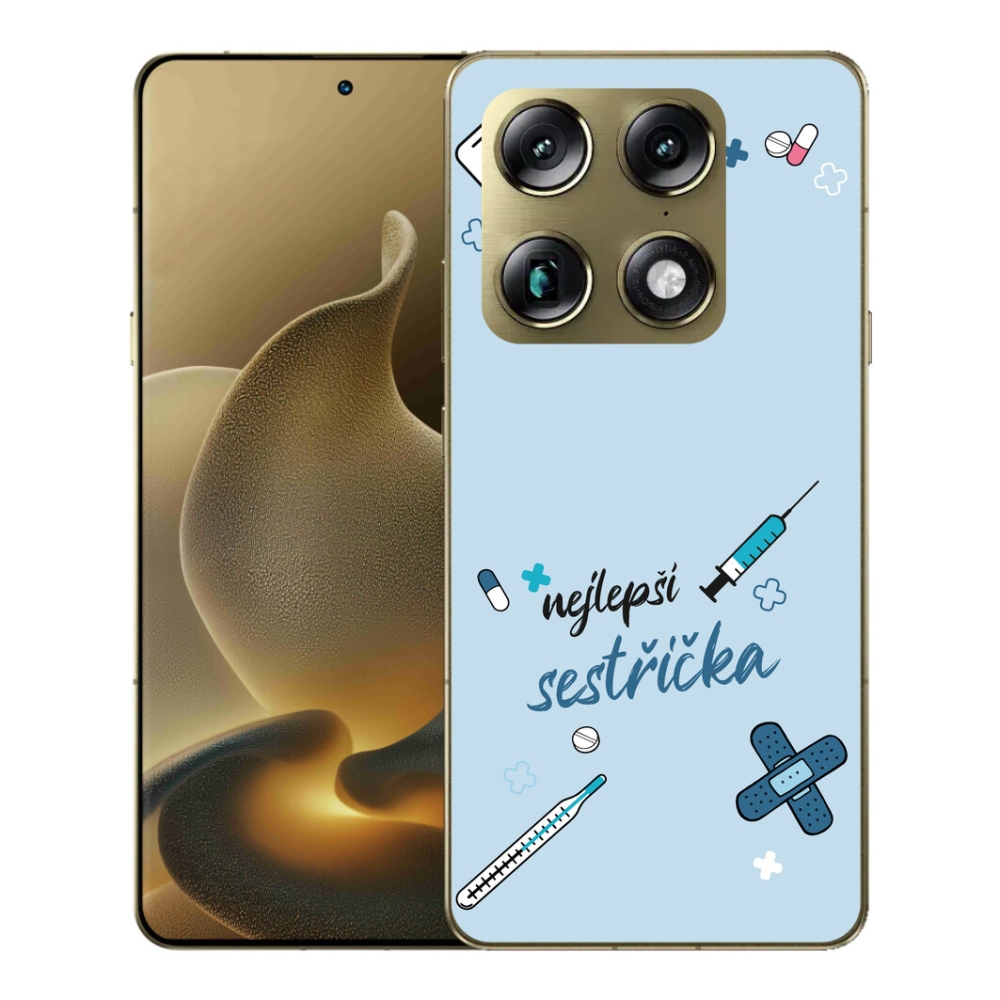 Gelový kryt mmCase na Motorola Signature - nejlepší sestřička modré pozadí