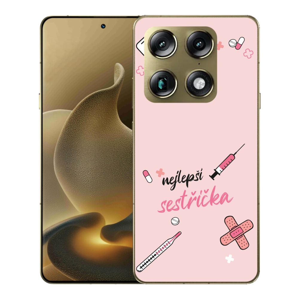 Gelový kryt mmCase na Motorola Signature - nejlepší sestřička růžové pozadí