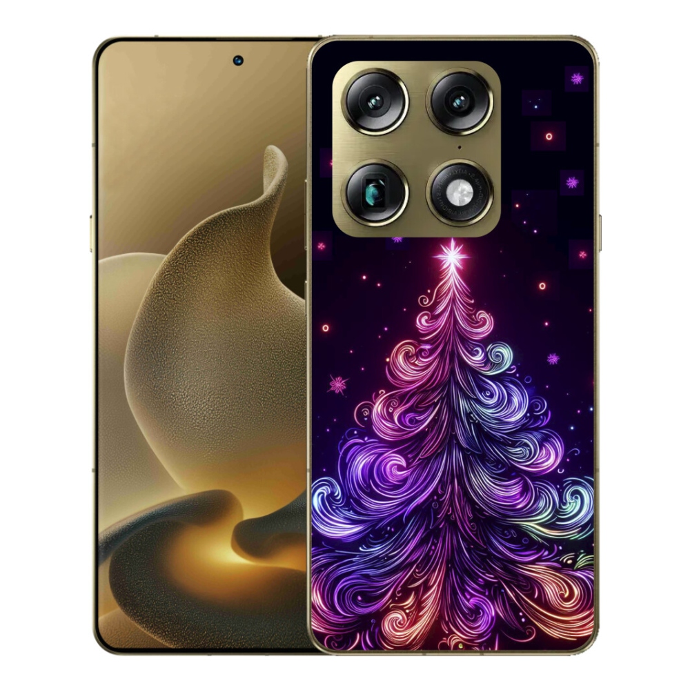 Gelový kryt mmCase na Motorola Signature - neonový vánoční stromek 1