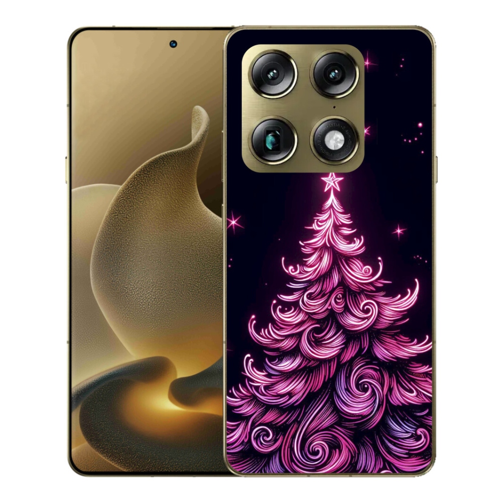 Gelový kryt mmCase na Motorola Signature - neonový vánoční stromek 2