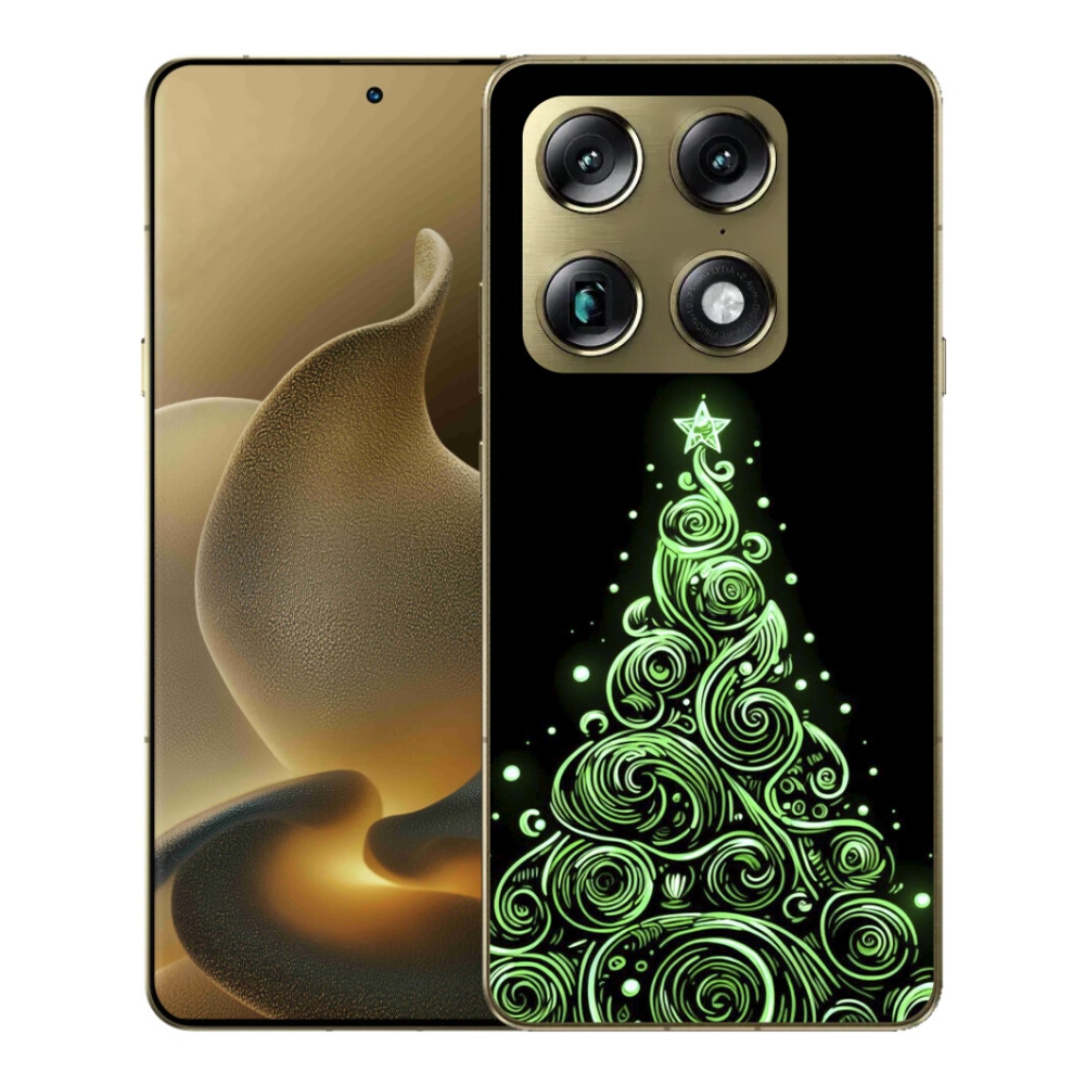 Gelový kryt mmCase na Motorola Signature - neonový vánoční stromek 3