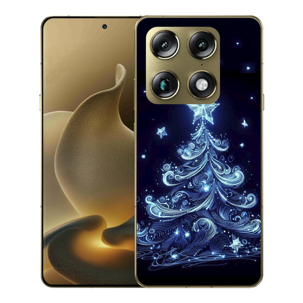 Gelový kryt mmCase na Motorola Signature - neonový vánoční stromek 4