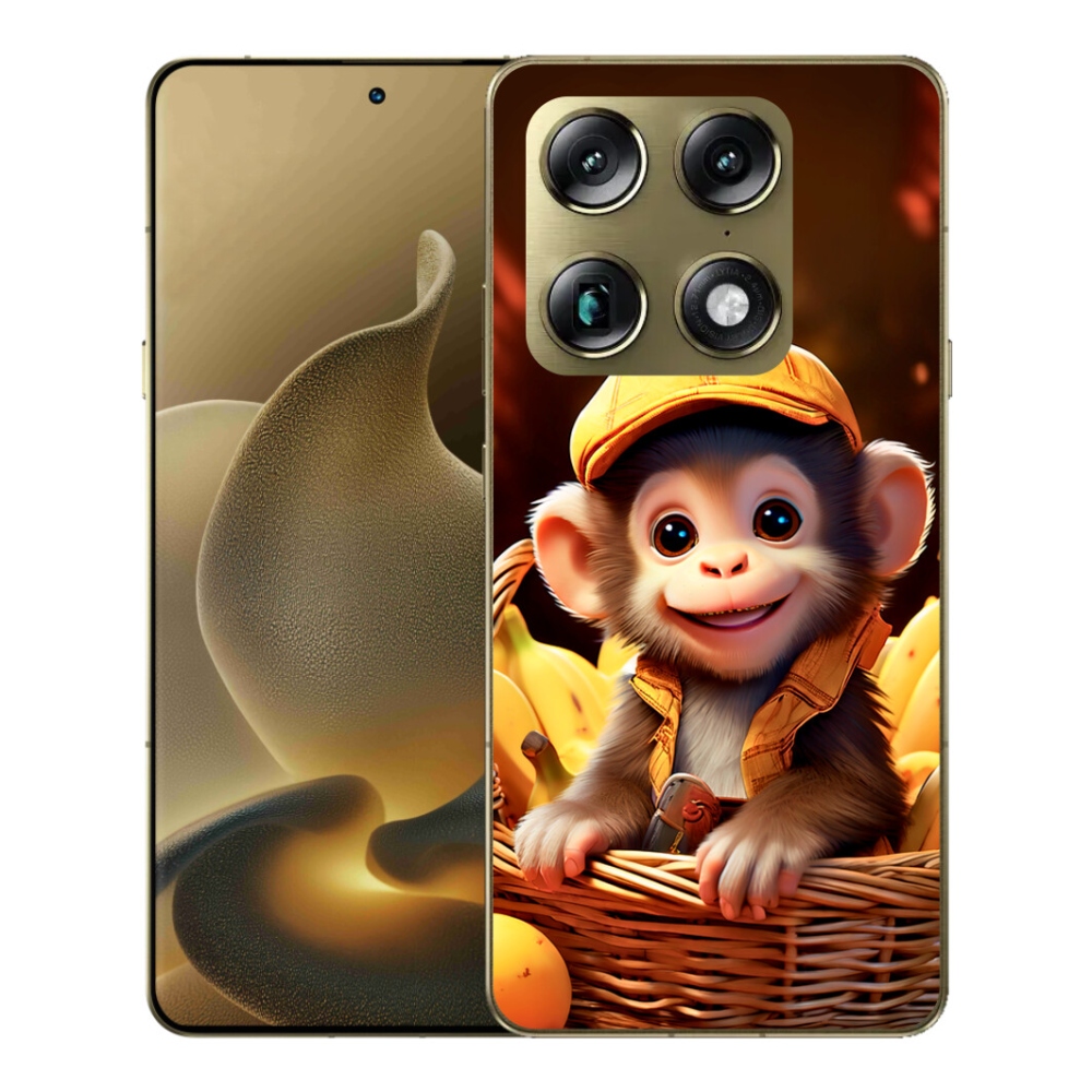 Gelový kryt mmCase na Motorola Signature - opice v košíku