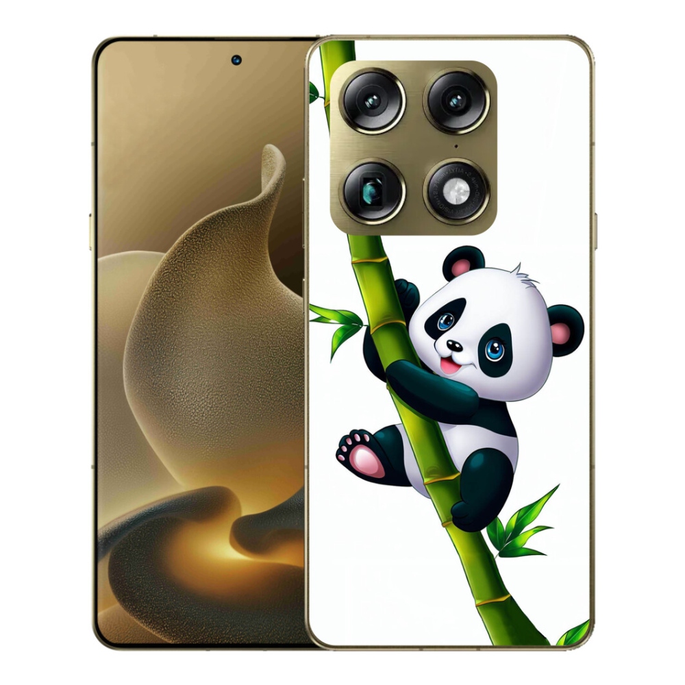Gelový kryt mmCase na Motorola Signature - panda na bambusu