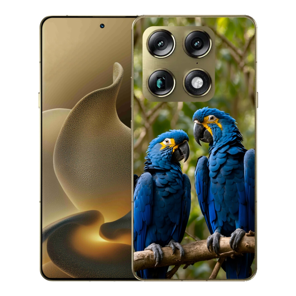Gelový kryt mmCase na Motorola Signature - papouščí duo