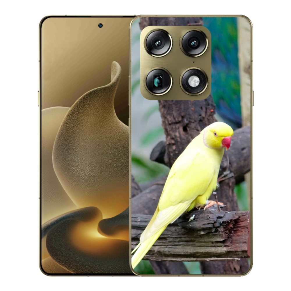Gelový kryt mmCase na Motorola Signature - papoušek alexandr žlutý