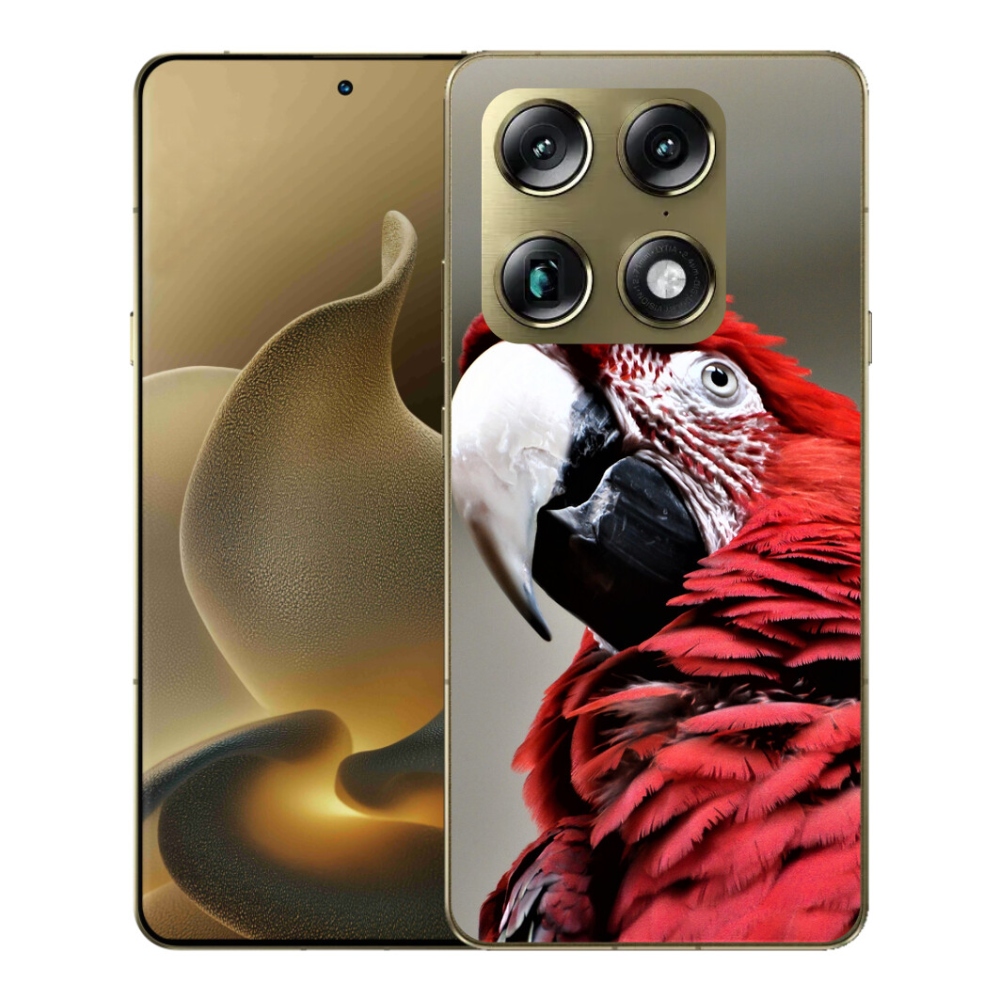 Gelový kryt mmCase na Motorola Signature - papoušek ara červený