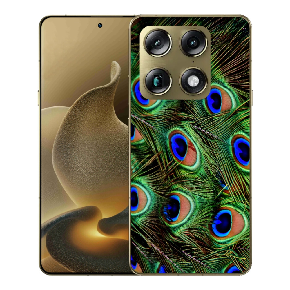 Gelový kryt mmCase na Motorola Signature - paví peří