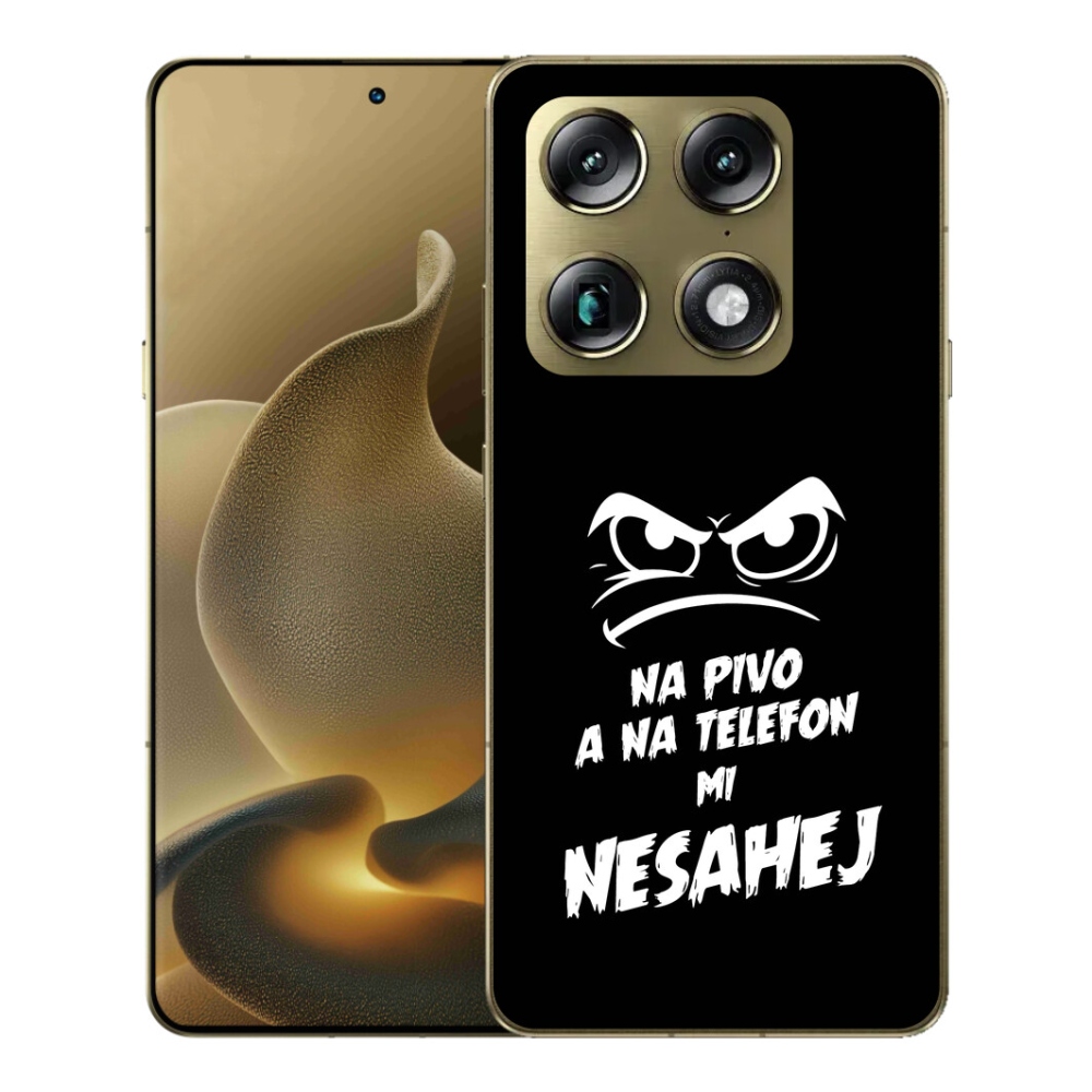 Gelový kryt mmCase na Motorola Signature - pivní motiv 2 černé pozadí