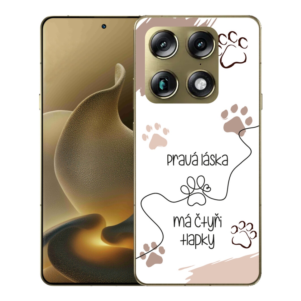 Gelový kryt mmCase na Motorola Signature - psí motiv 1 bílé pozadí